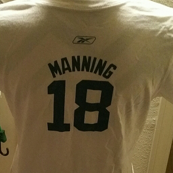 Colts T-shirt # 18 Manning - Picture 2 of 3
